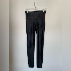 Spank Compression Leggings, Faux Leater